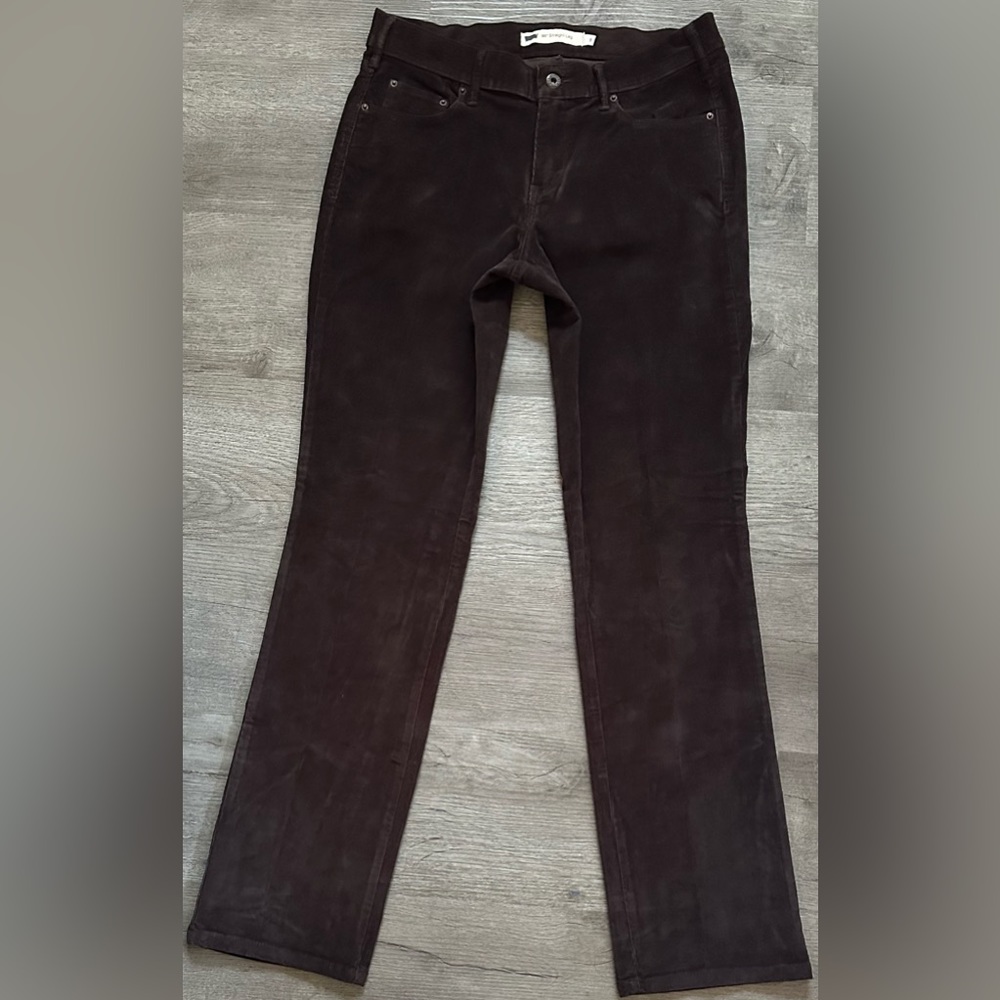 Levis 505 Straight Leg Mid Rise 5 Pocket Corduroy Pants Brown Size 8